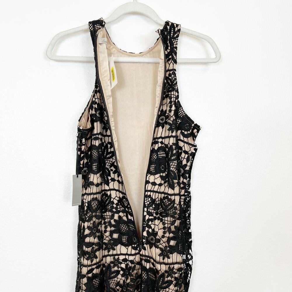 Lover's + Friends Caspian Shift Dress Black Crochet Lace Sleeveless Small NWT - Picture 9 of 14